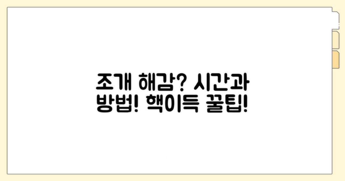 조개 해감 시간 얼마나?