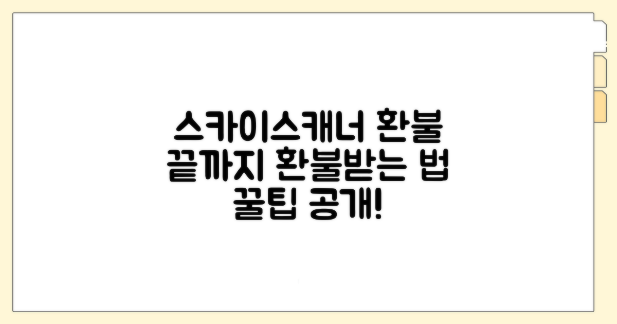 스카이스캐너 환불, 이것만 알면 끝