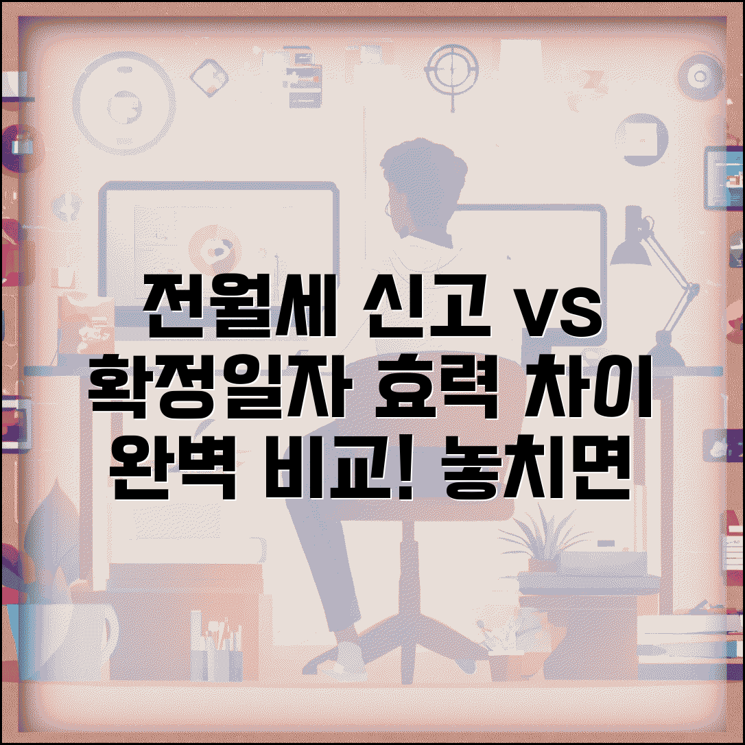 전월세신고 확정일자 차이 | 신고와 확정일자 효력 비교