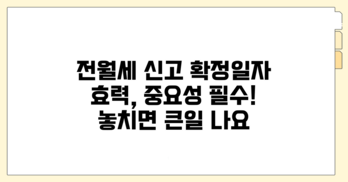 전월세신고, 확정일자의 효력과 중요성