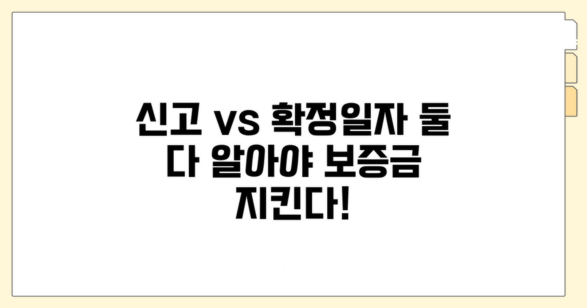 신고와 확정일자의 결정적 차이점