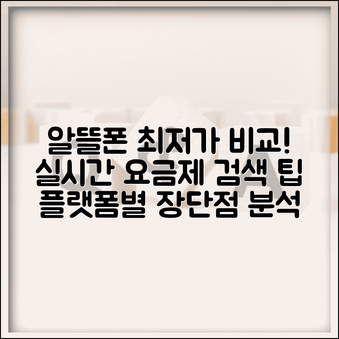 알뜰폰 요금제 비교 사이트 추천 | 플랫폼별 장단점 분석 | 실시간 요금제 검색 팁