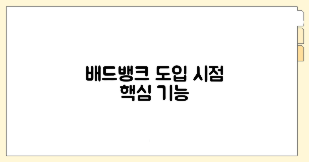 배드뱅크 도입 시점과 핵심 기능