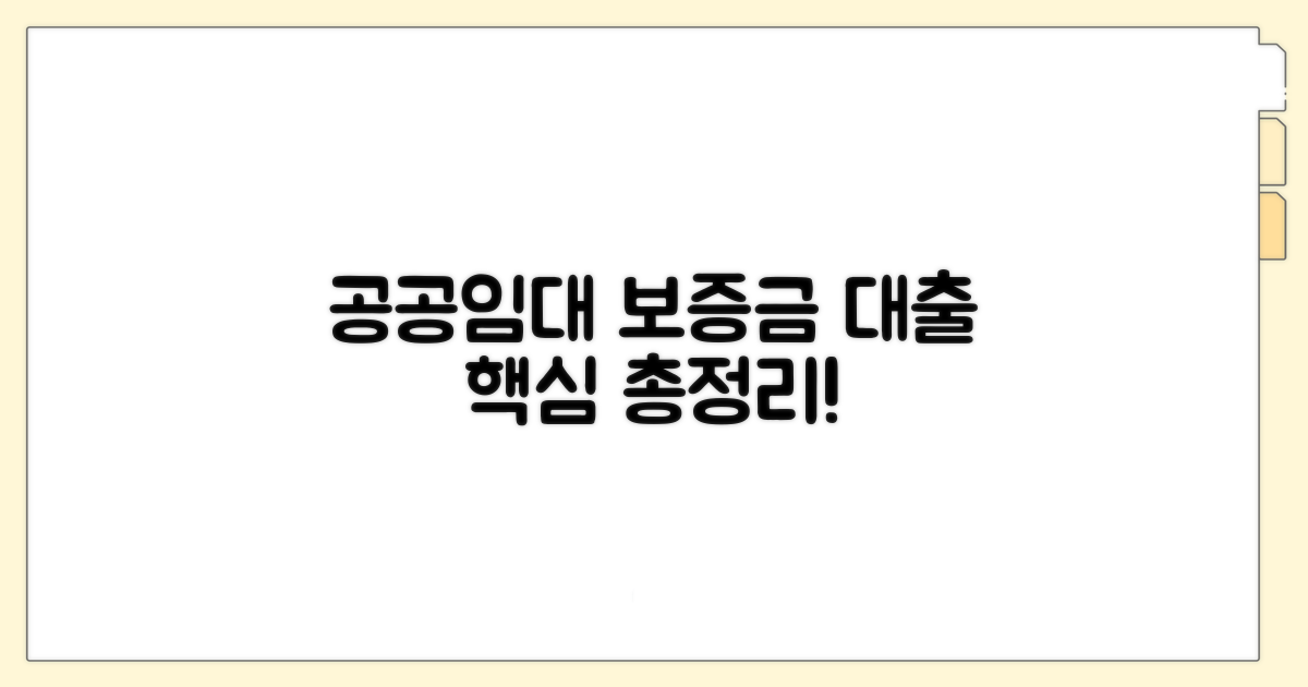 공공임대 보증금 대출 핵심 총정리