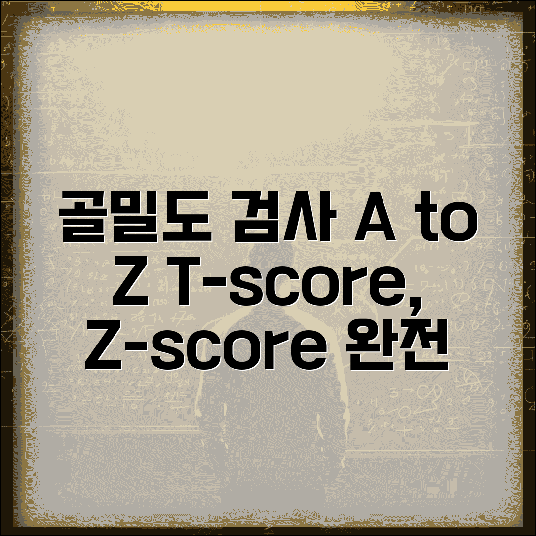 건강검진 골밀도 수치 골다공증 | T-score Z-score 해석과 골절 위험도 평가