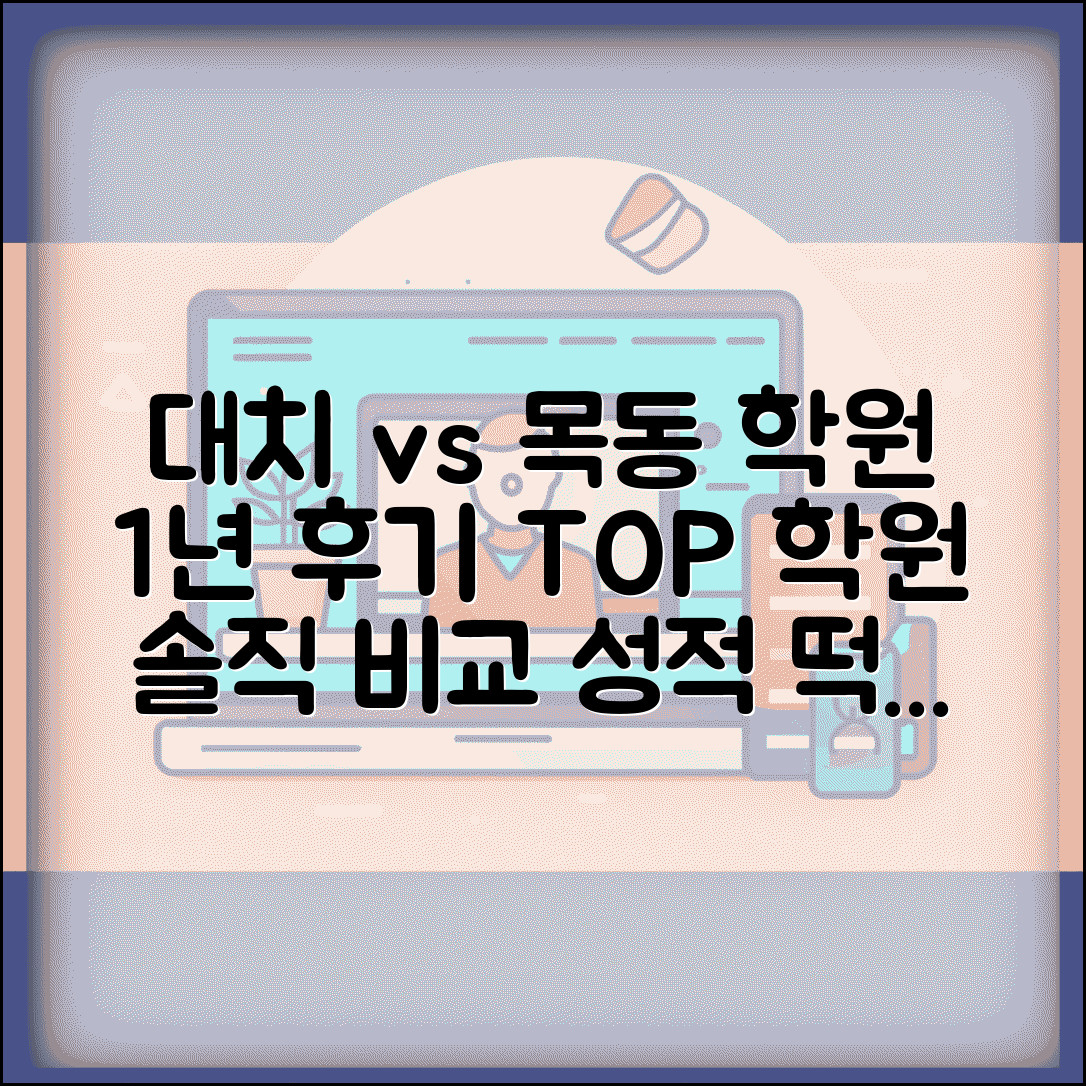 대치동 학원 vs 목동 학원 실제 다녀본 비교 | 학원가 등급 1년 수강 후기