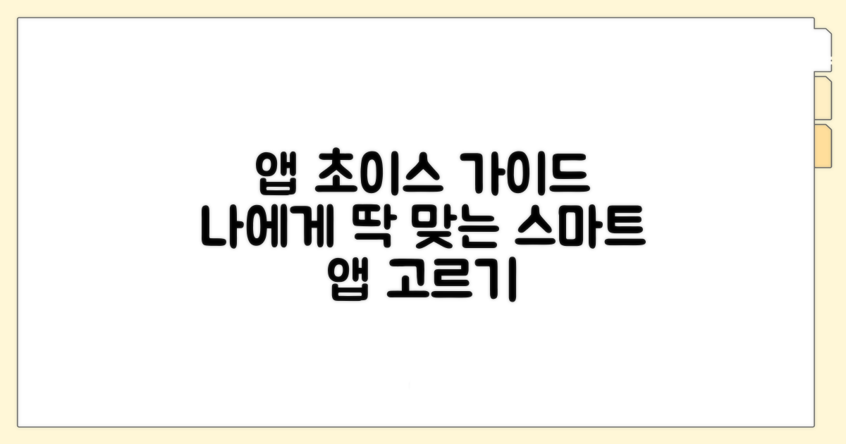 나에게 맞는 앱 고르는 법