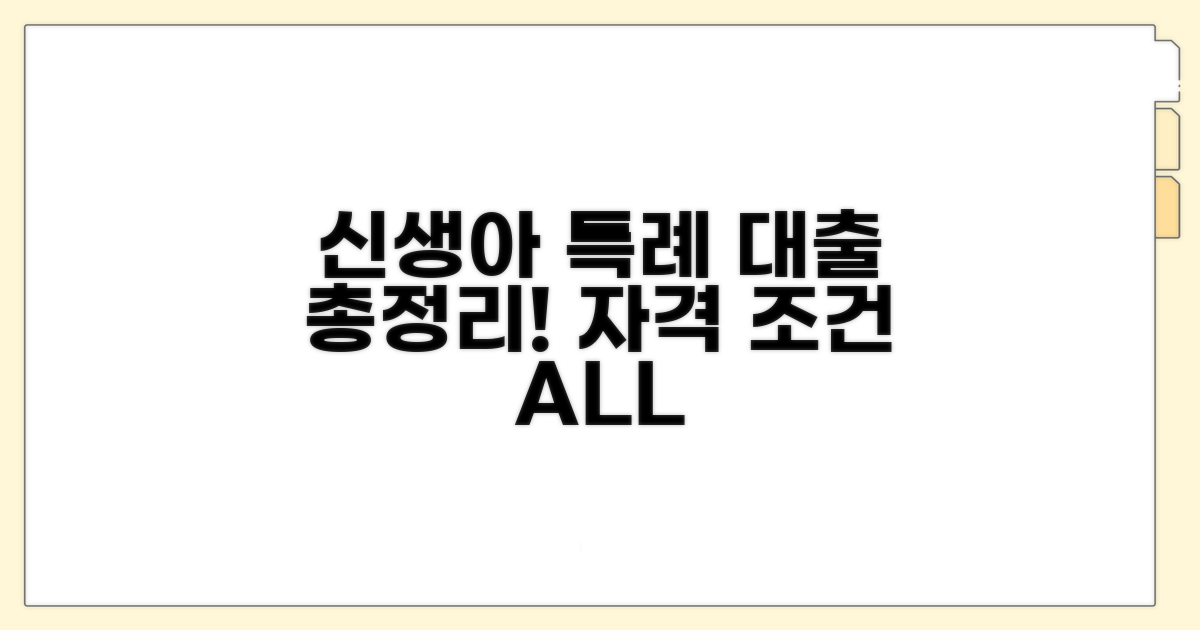 신생아 특례 대출 자격 요건 총정리