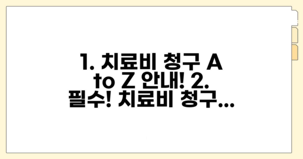 치료비 청구 절차 완벽 가이드