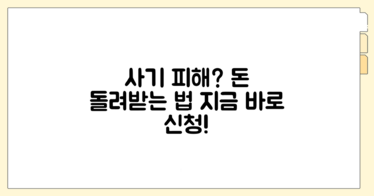 사기 피해 구제 신청 방법