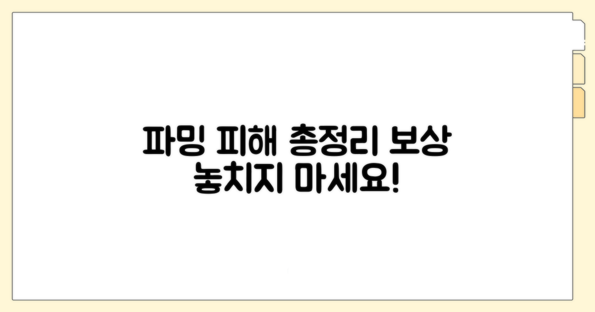 파밍 피해 보상 총정리