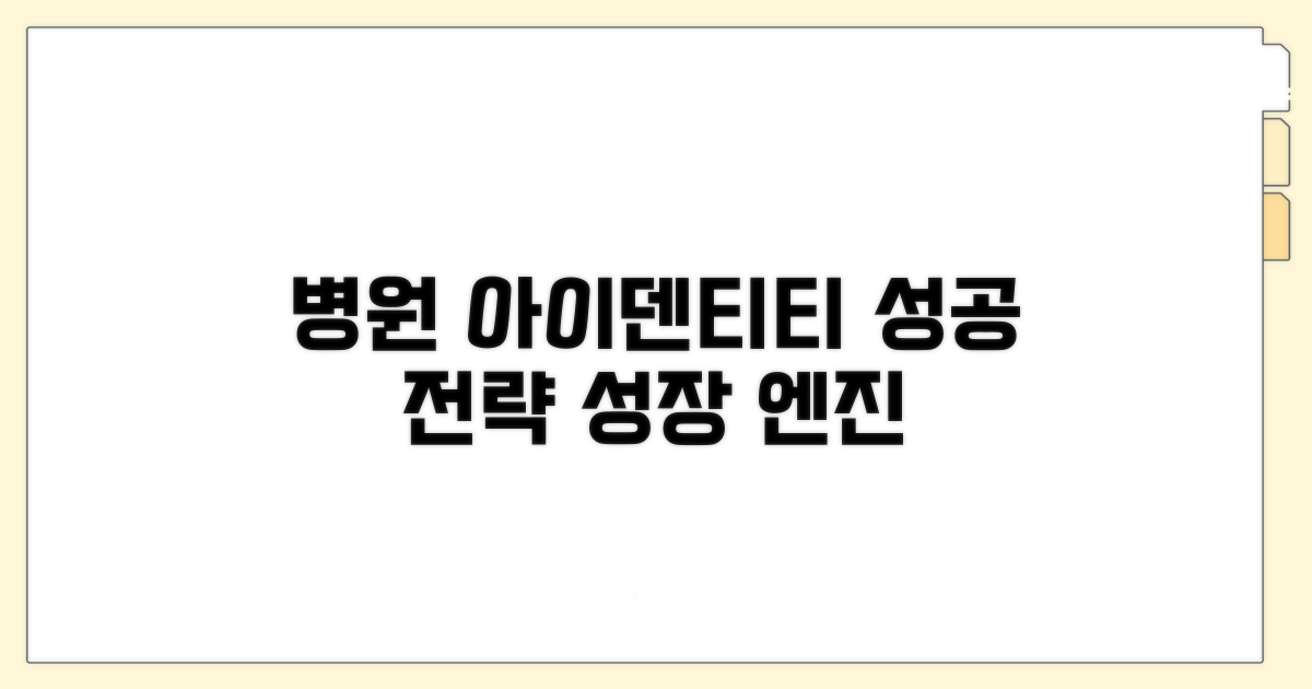 병원 정체성을 담은 아이덴티티