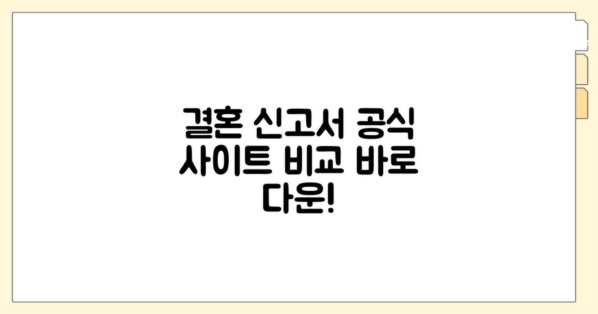 혼인신고서 다운로드 공식 사이트 비교