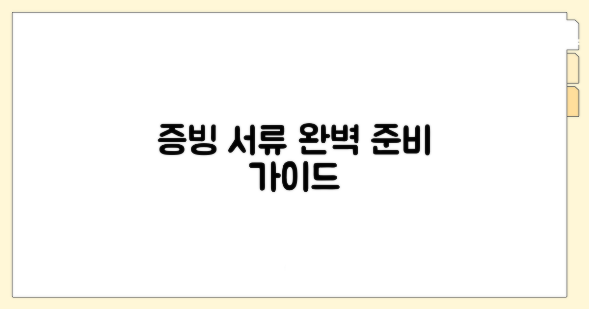 증빙 서류, 이렇게 준비하세요