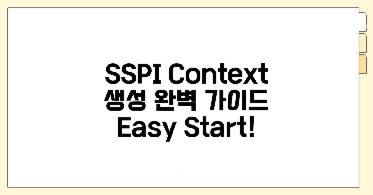 SSPI 컨텍스트 생성 가이드