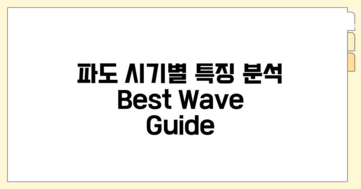 최적 시기별 파도 특징 분석