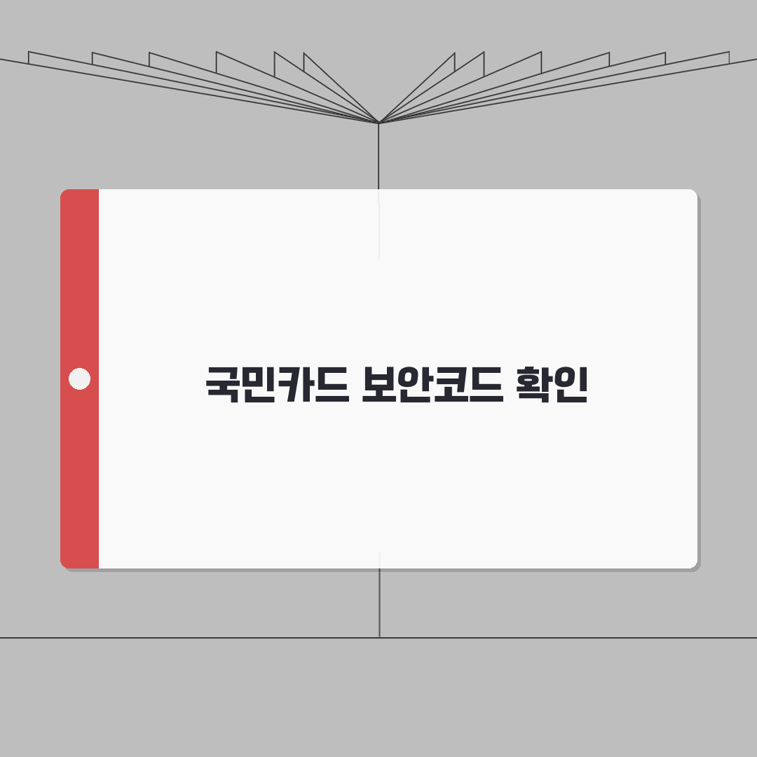 국민은행카드 보안코드 카드번호 확인하기 완벽가이드: 5가지 핵심 정보