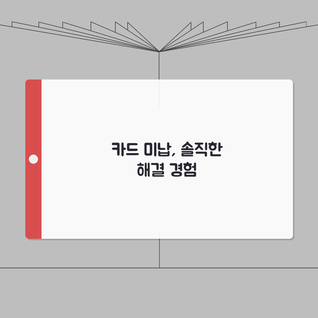 신용카드 미납 해결방법 | 연체료 계산 | 신용등급 영향 | 카드사별 연체 처리 절차 체험